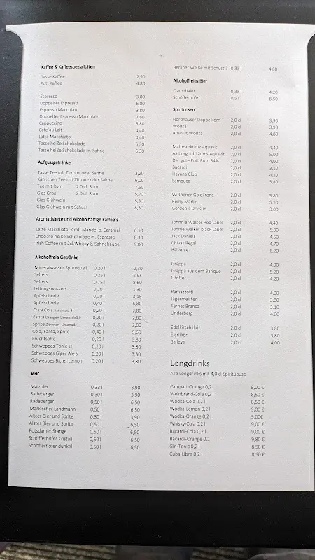 Menu_Restaurant Loft - Potsdam_Potsdam_immagine_1