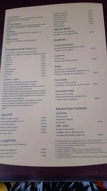 Menu_Restaurant Loft - Potsdam_Potsdam_immagine_4