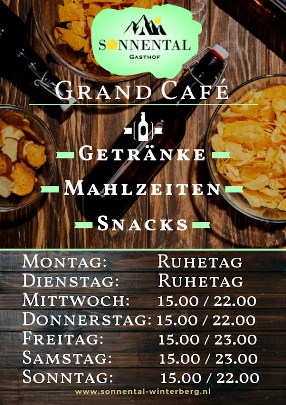 Menu_Gasthof Sonnental - Grand café / Restaurant_Winterberg_immagine_2