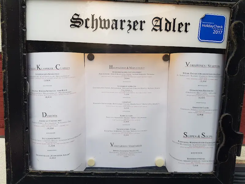 Menu_Hotel 3 Sterne Superior & Restaurant Schwarzer Adler_Uttenreuth_immagine_4