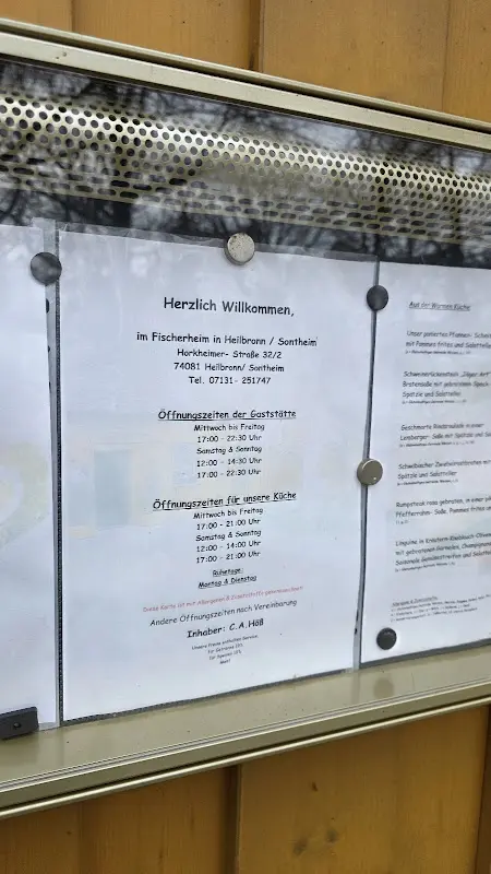 Menu_Gaststätte Fischerheim_Heilbronn_immagine_3