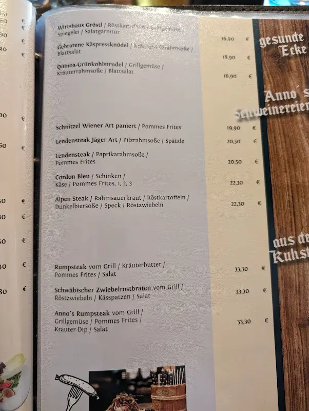 Menü_Wirtshaus Anno 1898_Sonthofen_Bild_1