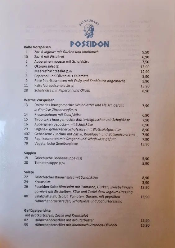 Menu_Restaurant Poseidon - griechische Spezialitäten_Sonthofen_image_1