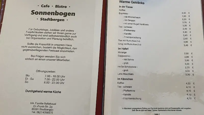 Menu_Restaurant Sonnenbogen_Stadtbergen_immagine_2