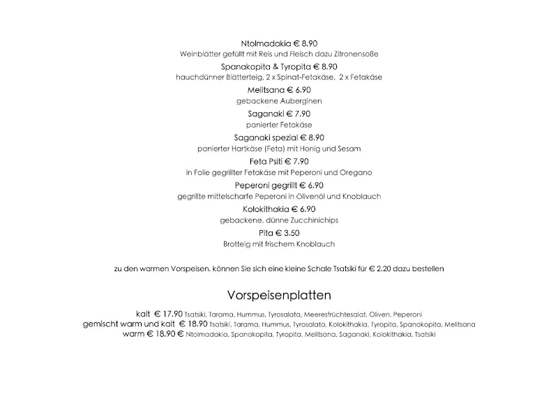 Menu_Restaurant El Greco_Neusäß_immagine_2