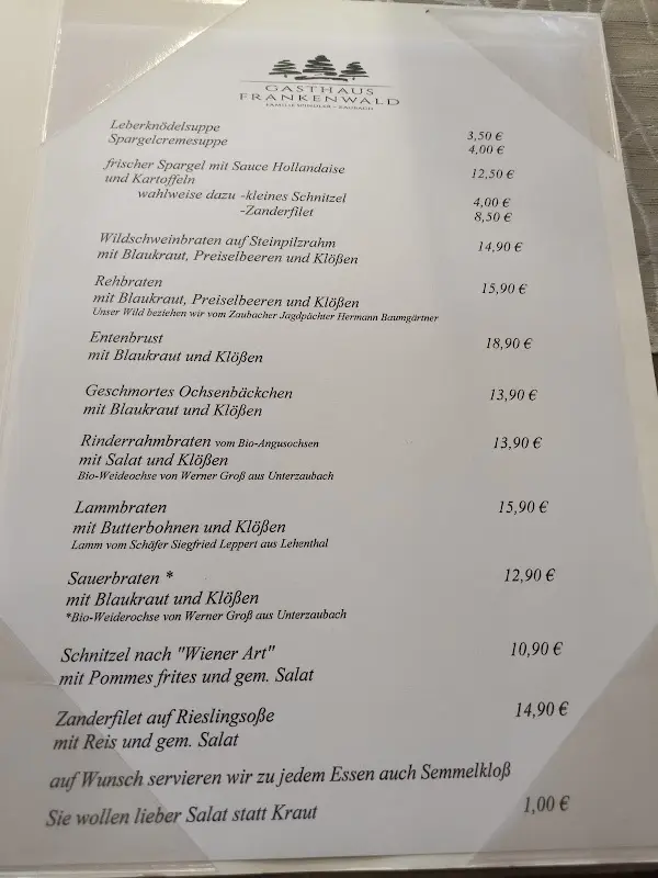 Menu_Gasthaus Frankenwald_Stadtsteinach_image_1
