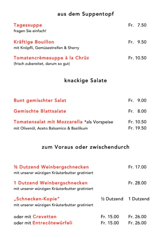 Menu_Restaurant Weisses Kreuz_Zürich_image_2