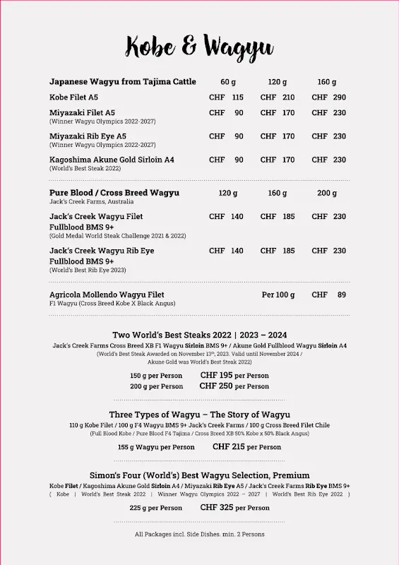 Menu_Simon's Steakhouse_Zürich_image_2