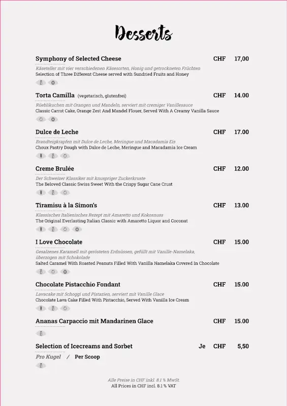 Menu_Simon's Steakhouse_Zürich_image_3