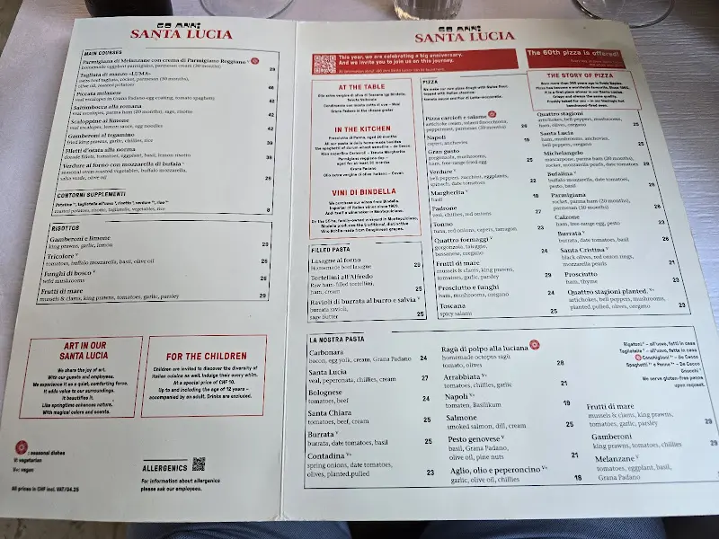 Menu_Santa Lucia_Zürich_image_1