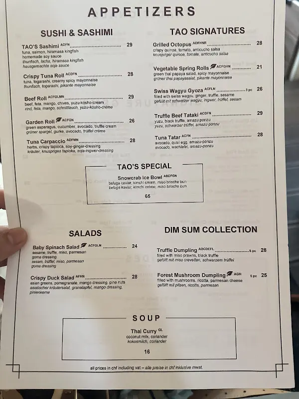 Menu_Tao‘s_Zürich_immagine_1