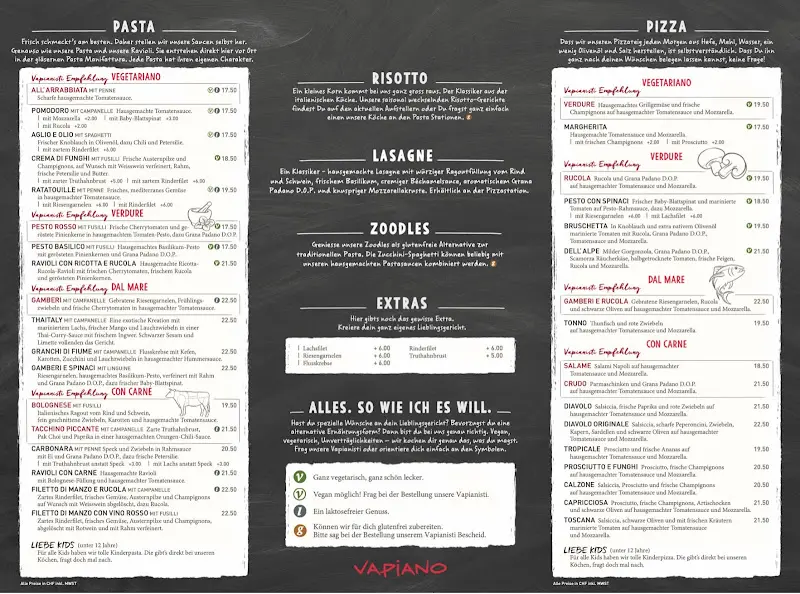 Menu_Vapiano Bellevue_Zürich_image_3