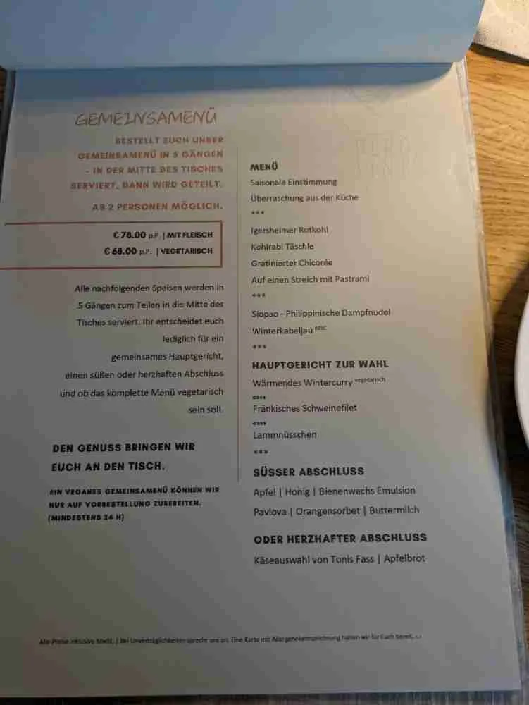 Restaurant BergFink restaurant in Igersheim