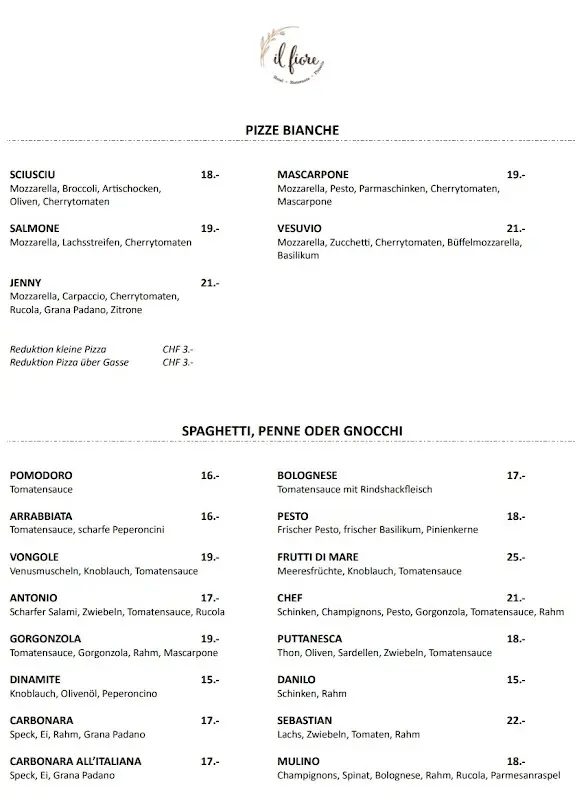 Menu_il fiore - Ristorante - Pizzeria - Hotel_Steinach_image_1
