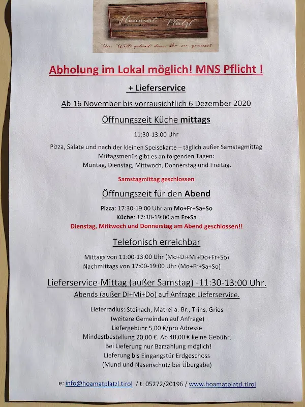 Menu_s`Hoamat Platzl Restaurant-Cafe_Austria_immagine_2