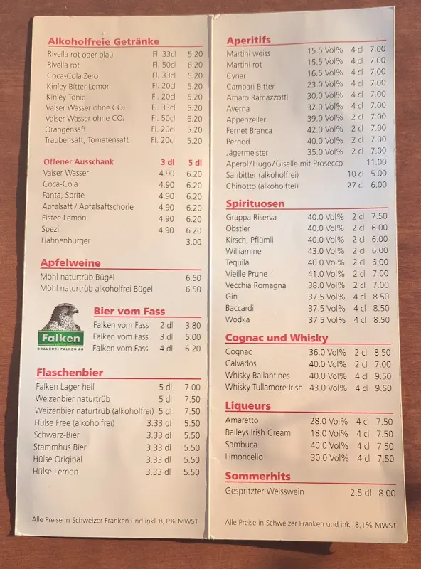 Menu_Restaurant Wasserfels_Rhein_image_1