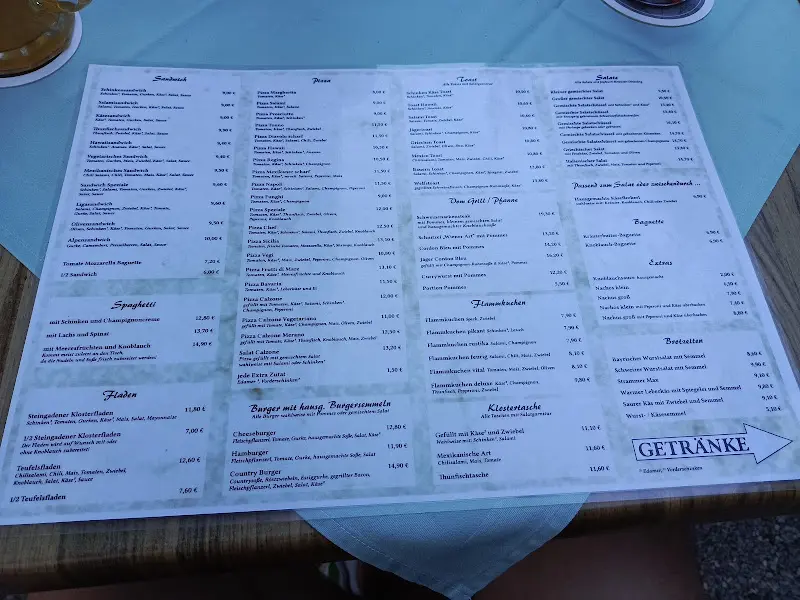Menu_Steingadener Klosterschänke_Steingaden_immagine_1