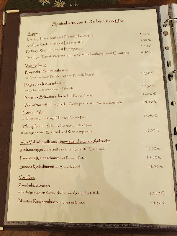 Menu_Gasthof Moser_Steingaden_immagine_3