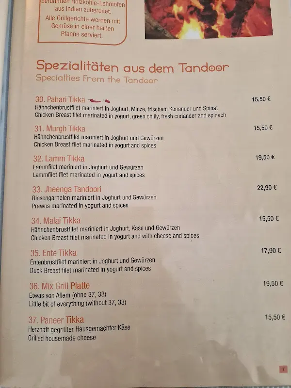 Menu_Restaurant Maharaja_Starnberg_image_1