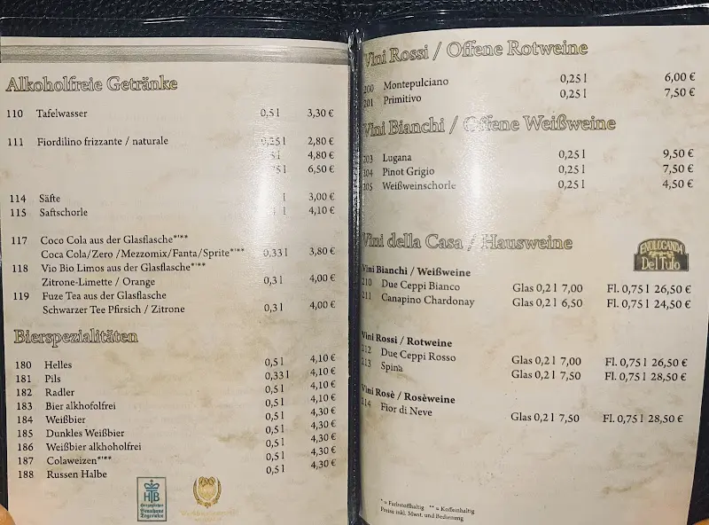 Menu_Ristorante - Pizzeria La Coccinella STARNBERG_Starnberg_immagine_1