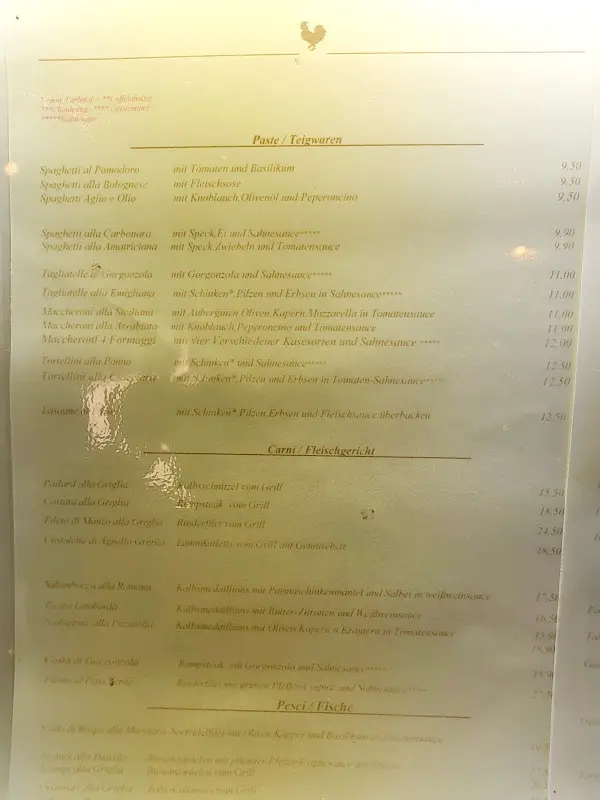 Menu_RESTAURANT AL GALLO NERO STARNBERG_Starnberg_imagen_2