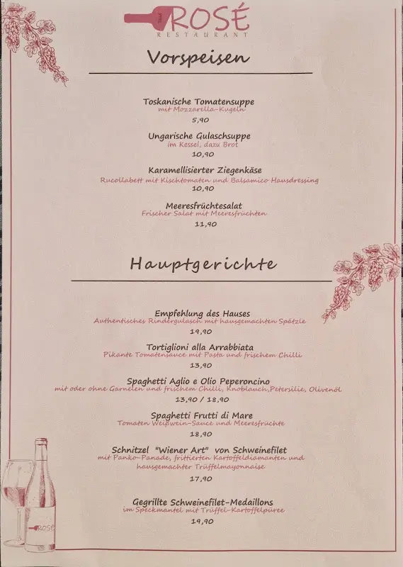Menu_Rosé Restaurant_Stephansposching_image_1