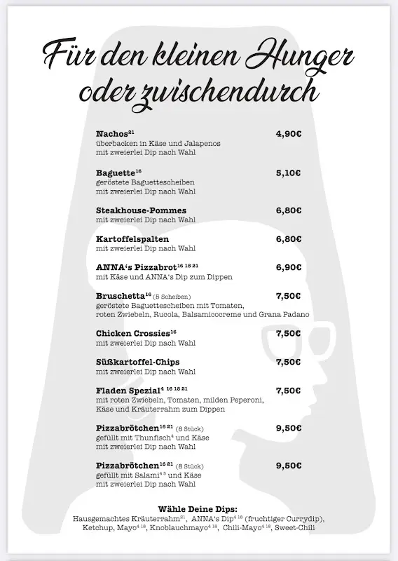 Menu_ANNA's Bistro & Bar_Steinheim_image_4