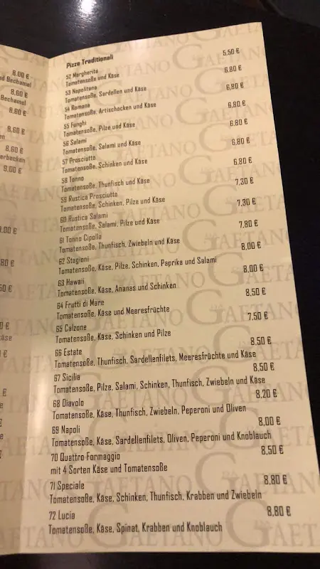 Menu_Pizzeria Da Gaetano_Steinheim_immagine_1