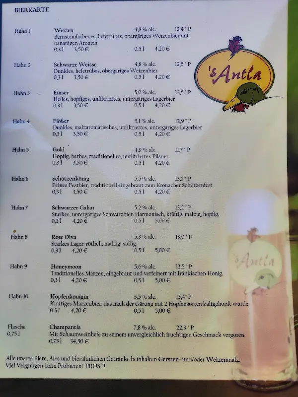 Menu_s'Antla Brauereigasthof_Kronach_image_2