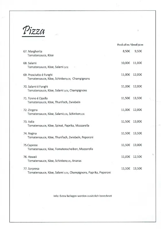 Menu_Ristorante & Pizzeria Da Franco_Kronach_image_3