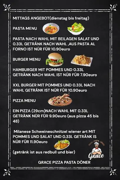 Menu_Grace Pizza, Pasta & Döner_Straßkirchen_image_4