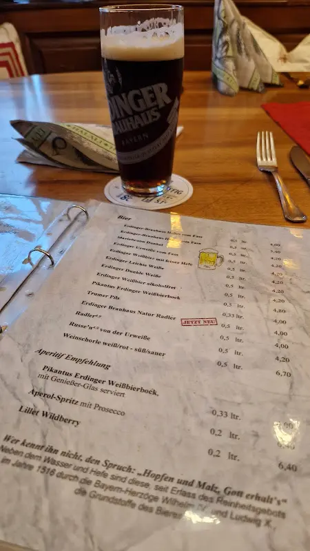 Menu_Landgasthof zum Erdinger Weissbräu_Rosenheim_image_1