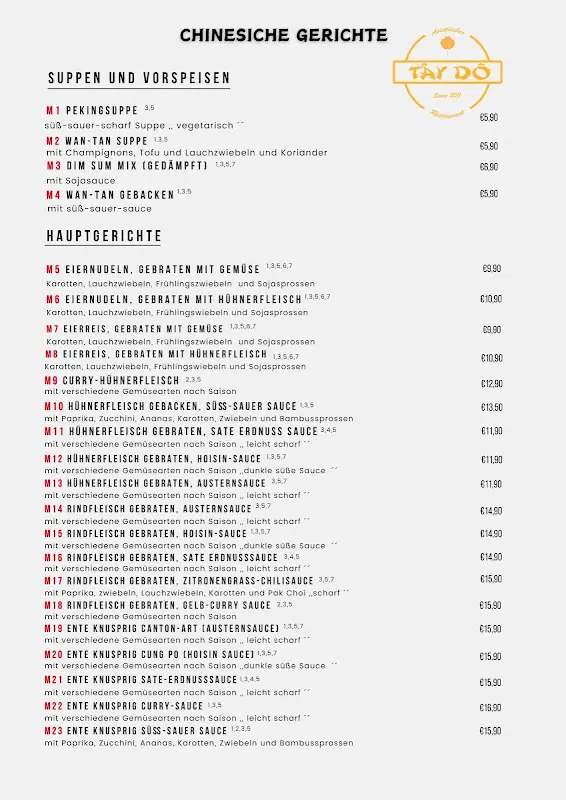 Menu_Tay Do Restaurant_Rosenheim_immagine_4