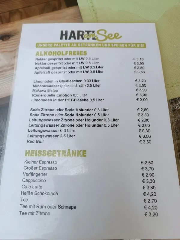 Menu_Hartl am See_Austria_immagine_1