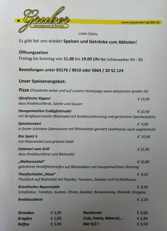Menu_Gruber Seerestaurant Pizzeria_Austria_image_3