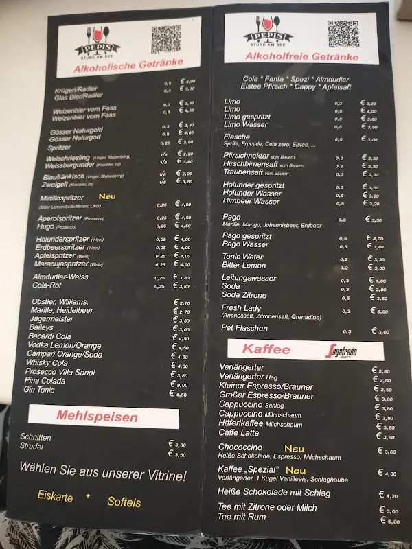 Menu_Strandrestaurant Pepis Stube - geöffnet von Mai bis September_Austria_image_3