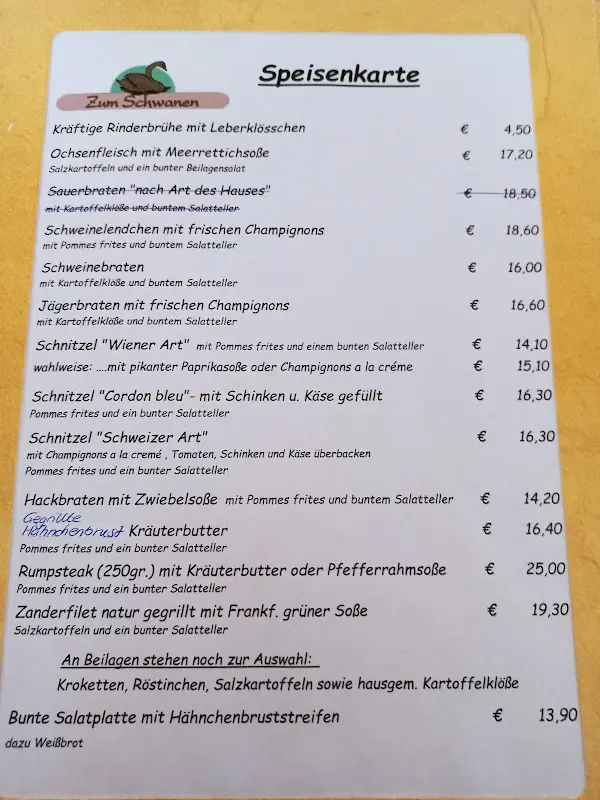 Menu_Gaststätte Zum Schwanen_Kleinostheim_image_1