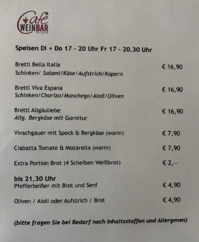 Menu_Café - WeinBAR - Weinladen Sulzberg_Sulzberg_image_3
