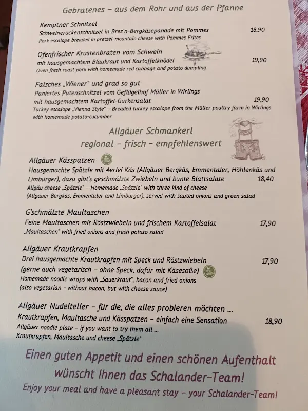 Menu_Restaurant Schalander_(Allgäu)_image_2