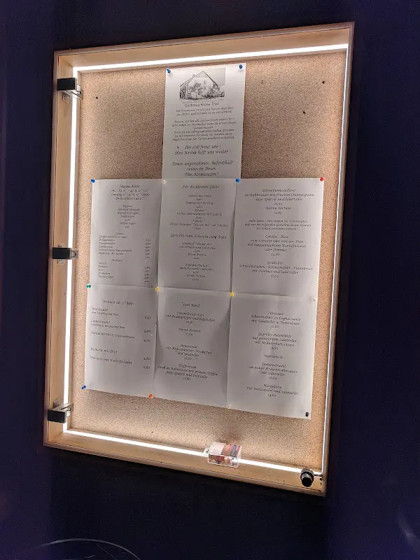 Menu_Gasthof KRONE_Austria_immagine_3