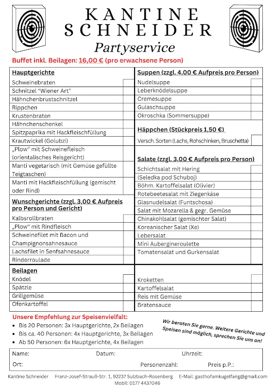 Menu_Kantine Schneider/ Partyservice _Sulzbach-Rosenberg_image_1