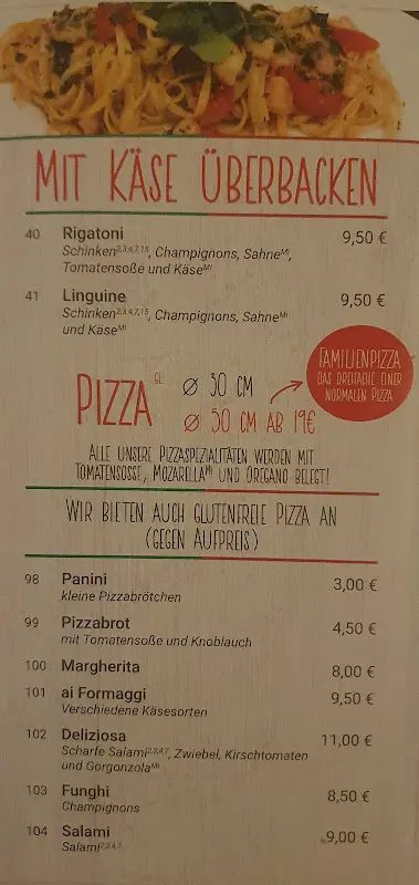 Menu_Giuseppe's Pizzarei_Sünching_immagine_2