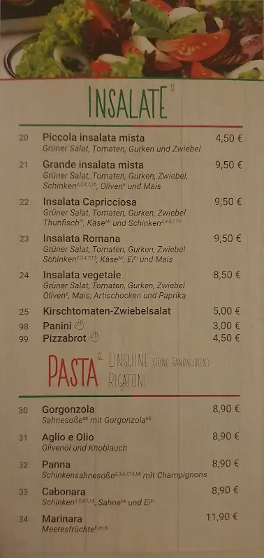 Menu_Giuseppe's Pizzarei_Sünching_immagine_3