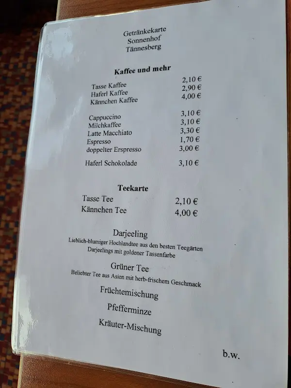 Menu_Restaurant-Café Sonnenhof_Tännesberg_image_1