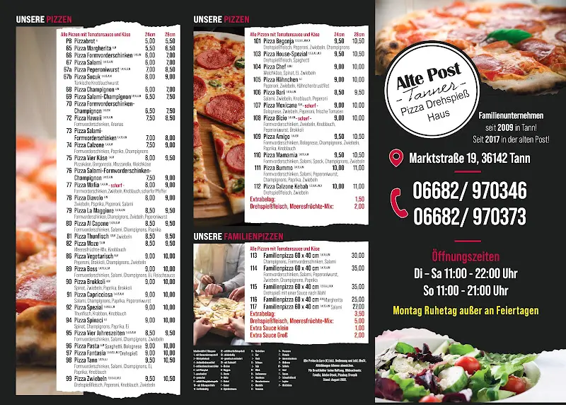 Menu_Alte Post Tanner Pizza Döner Haus_(Rhön)_image_1