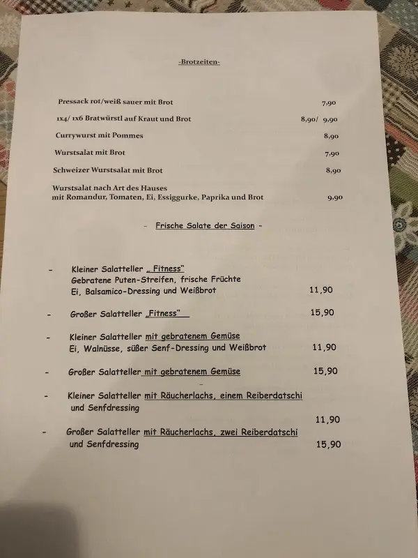 Menu_Gaststätte-Pension Götzfried_Tegernheim_immagine_2