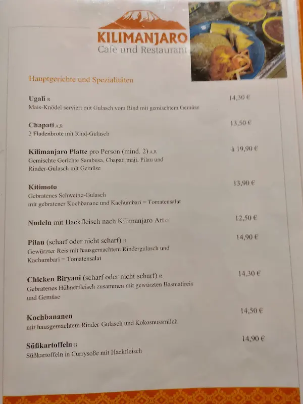 Menu_Kilimanjaro Café & Restaurant_Taufkirchen_image_2