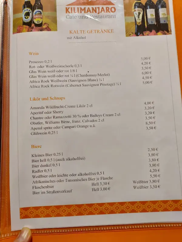 Menu_Kilimanjaro Café & Restaurant_Taufkirchen_image_4