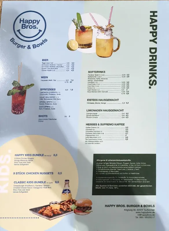 Menu_Happy Bros. Burger & Bowls_Taufkirchen_image_2