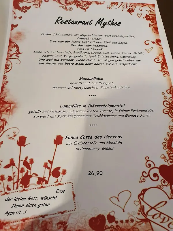 Menu_Restaurant Mythos_Unterhaching_immagine_1